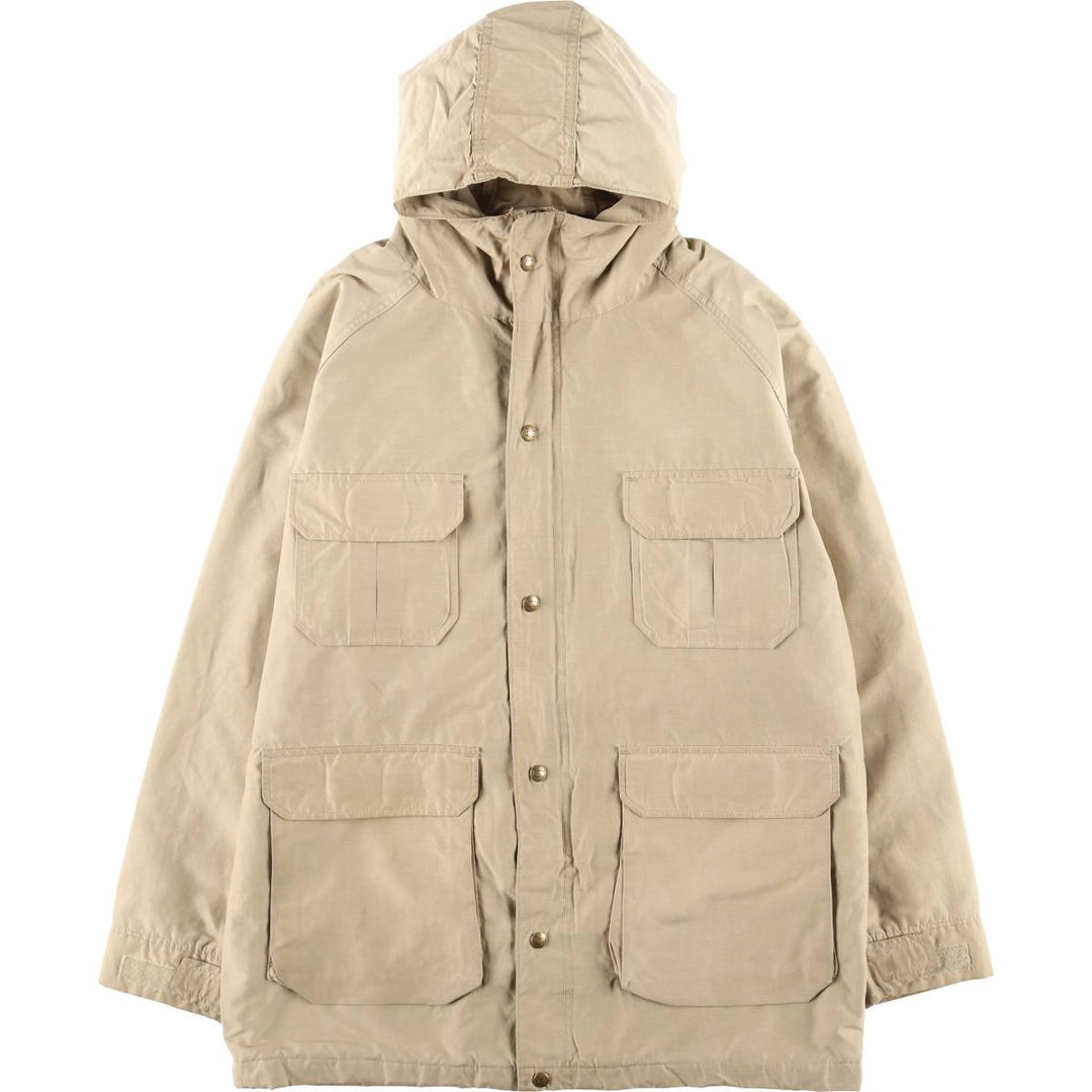 70'S WOOLRICH Mountain Parka Shell Jacket Made in USA Men's L Size Vintage cotton Beige type Vintage Second Hand