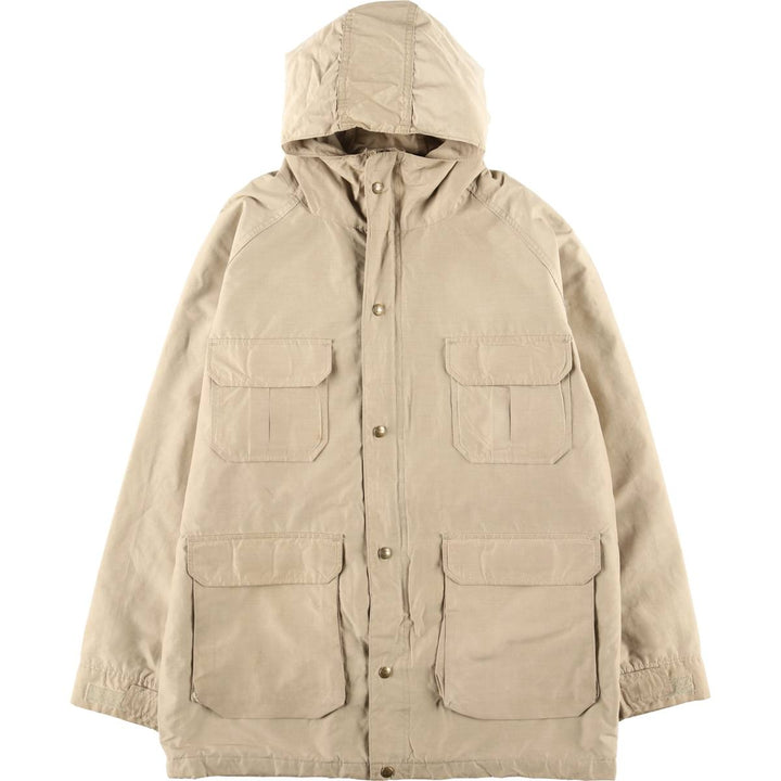 70'S WOOLRICH Mountain Parka Shell Jacket Made in USA Men's L Size Vintage cotton Beige type Vintage Second Hand