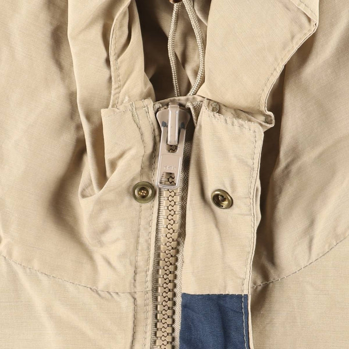 70'S WOOLRICH Mountain Parka Shell Jacket Made in USA Men's L Size Vintage cotton Beige type Vintage Second Hand