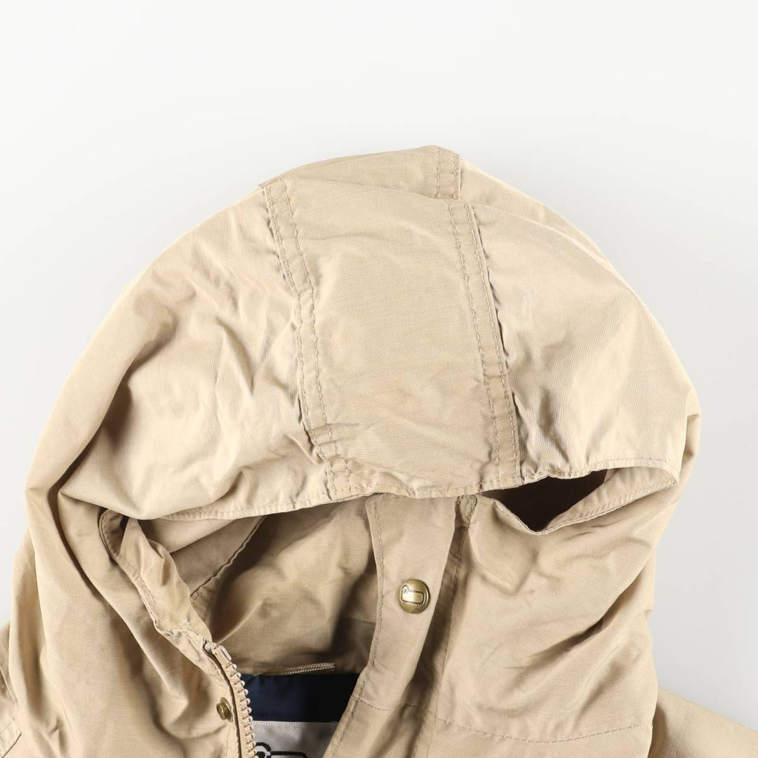 70'S WOOLRICH Mountain Parka Shell Jacket Made in USA Men's L Size Vintage cotton Beige type Vintage Second Hand
