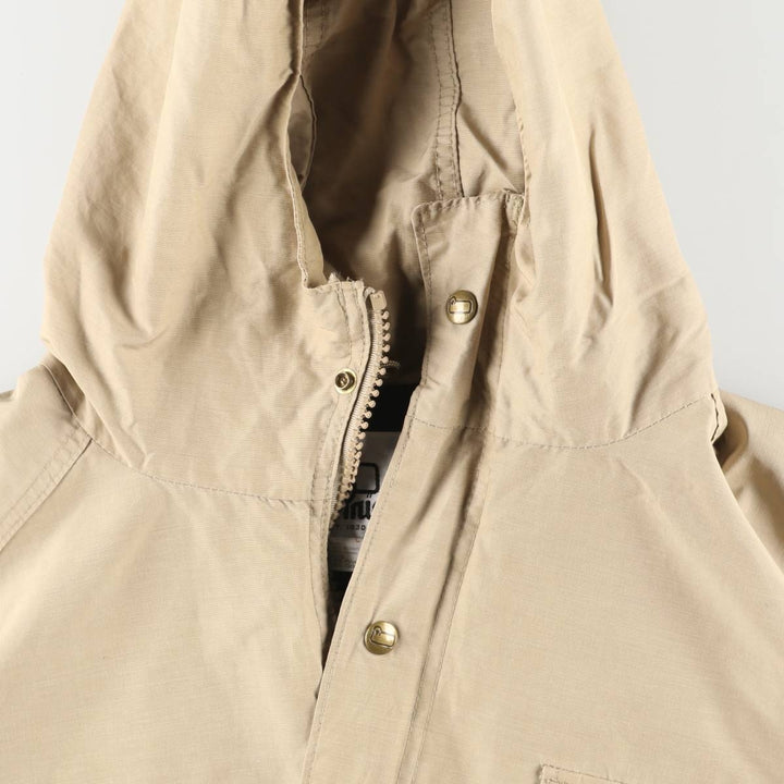 70'S WOOLRICH Mountain Parka Shell Jacket Made in USA Men's L Size Vintage cotton Beige type Vintage Second Hand