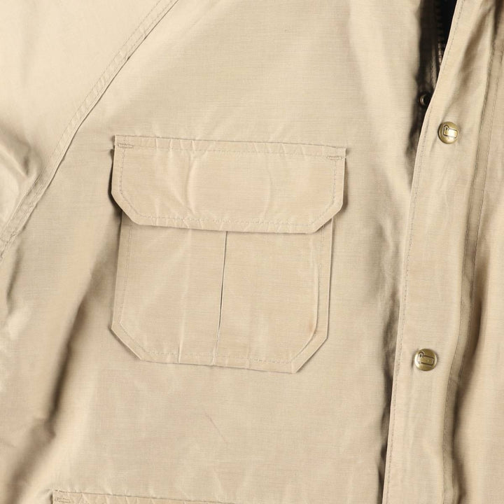 70'S WOOLRICH Mountain Parka Shell Jacket Made in USA Men's L Size Vintage cotton Beige type Vintage Second Hand