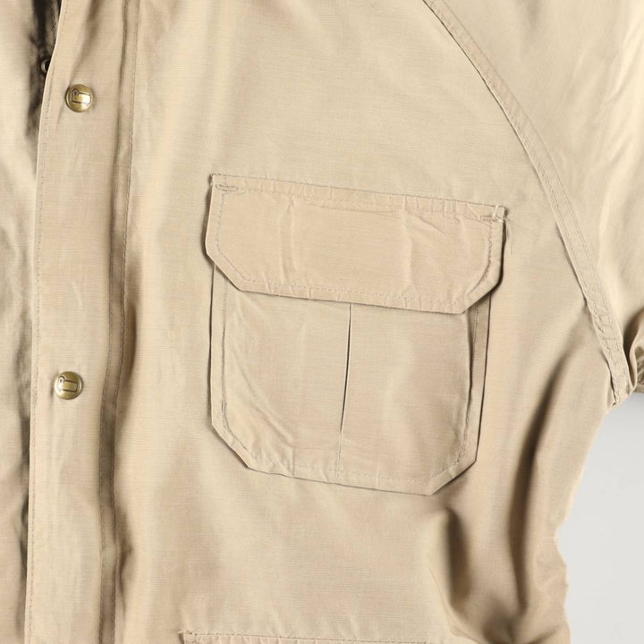 70'S WOOLRICH Mountain Parka Shell Jacket Made in USA Men's L Size Vintage cotton Beige type Vintage Second Hand
