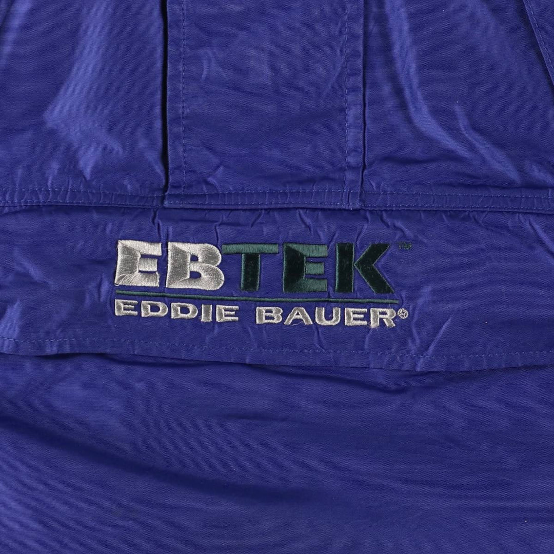 Vintage 90'S Eddie Bauer EBTEK Anorak Parka, Men's XL Nylon Purple type blue-purple Vintage Second Hand