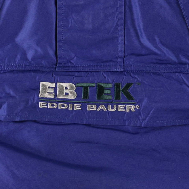 Vintage 90'S Eddie Bauer EBTEK Anorak Parka, Men's XL Nylon Purple type blue-purple Vintage Second Hand