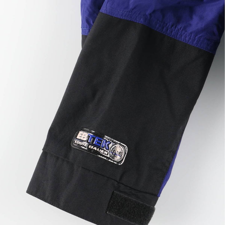 Vintage 90'S Eddie Bauer EBTEK Anorak Parka, Men's XL Nylon Purple type blue-purple Vintage Second Hand