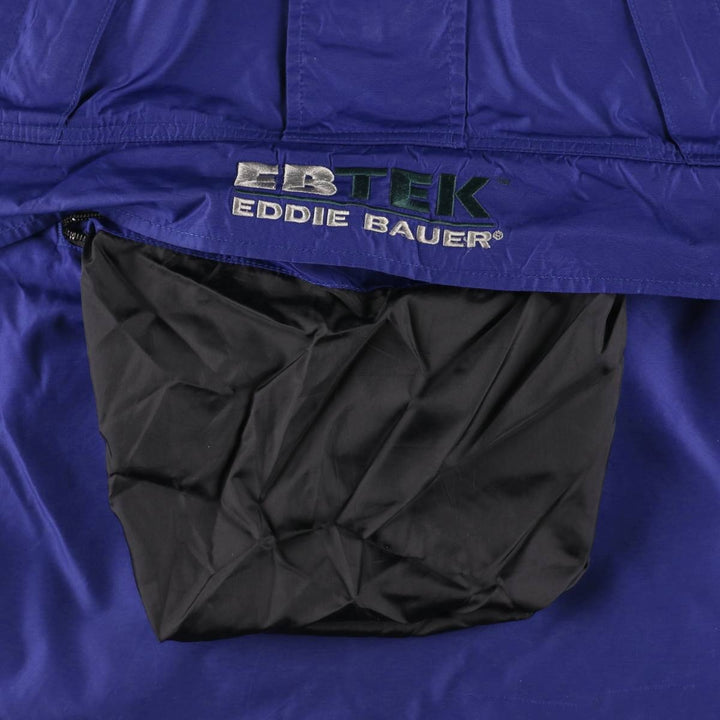 Vintage 90'S Eddie Bauer EBTEK Anorak Parka, Men's XL Nylon Purple type blue-purple Vintage Second Hand