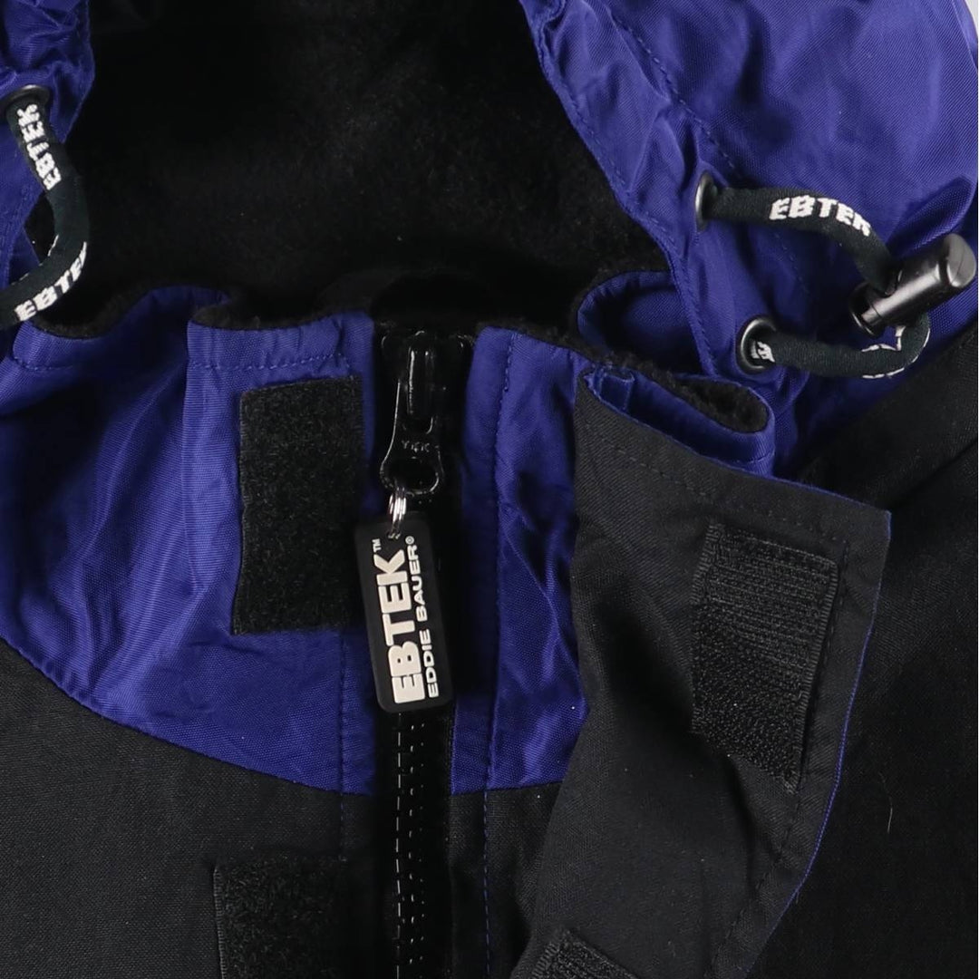 Vintage 90'S Eddie Bauer EBTEK Anorak Parka, Men's XL Nylon Purple type blue-purple Vintage Second Hand