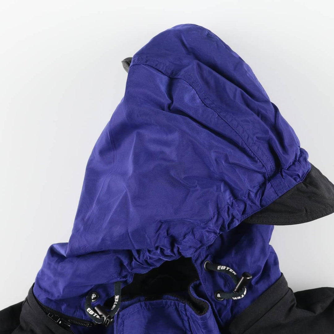 Vintage 90'S Eddie Bauer EBTEK Anorak Parka, Men's XL Nylon Purple type blue-purple Vintage Second Hand