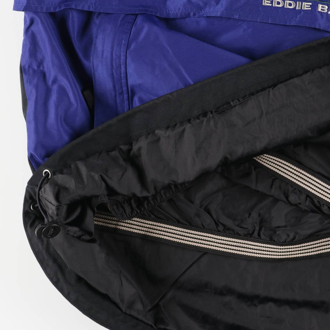 Vintage 90'S Eddie Bauer EBTEK Anorak Parka, Men's XL Nylon Purple type blue-purple Vintage Second Hand