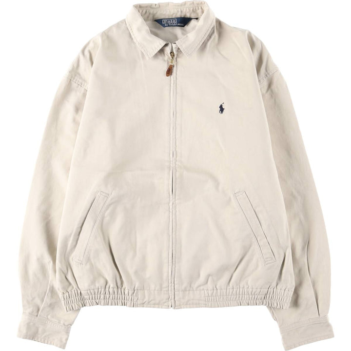 Ralph Lauren POLO by Ralph Lauren Swing Top Sports Jacket Men's L size cotton Beige type Vintage Second Hand