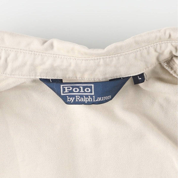 Ralph Lauren POLO by Ralph Lauren Swing Top Sports Jacket Men's L size cotton Beige type Vintage Second Hand