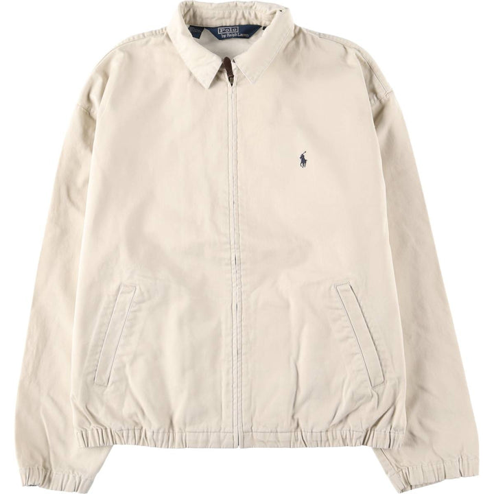 Ralph Lauren POLO by Ralph Lauren Swing Top Sports Jacket Men's L size cotton Beige type Vintage Second Hand
