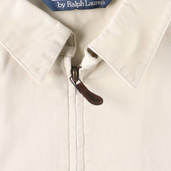 Ralph Lauren POLO by Ralph Lauren Swing Top Sports Jacket Men's L size cotton Beige type Vintage Second Hand