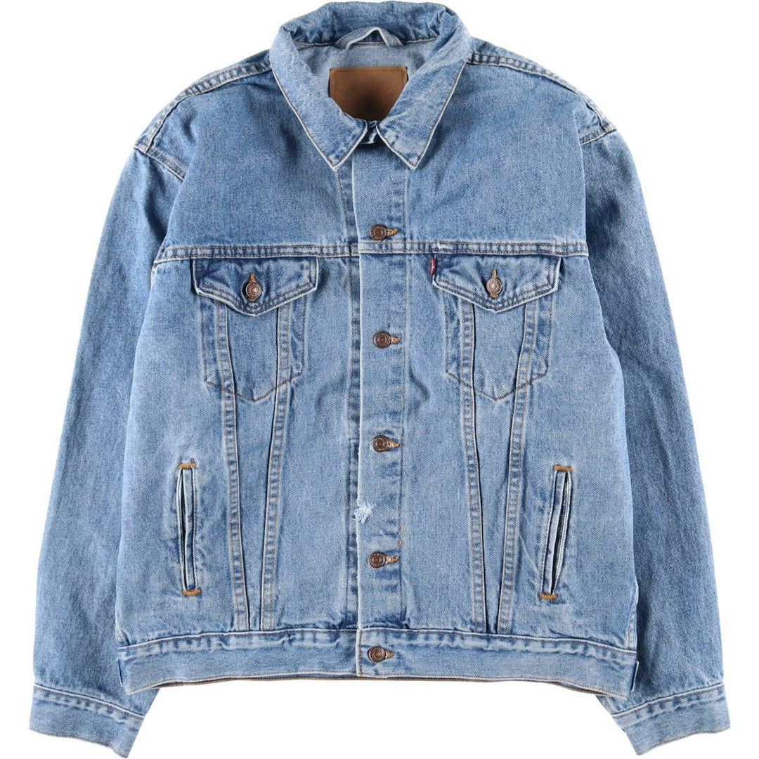 90'S Vintage Levi's Denim Jacket, Men's Size XL unclear blue type Vintage Second Hand