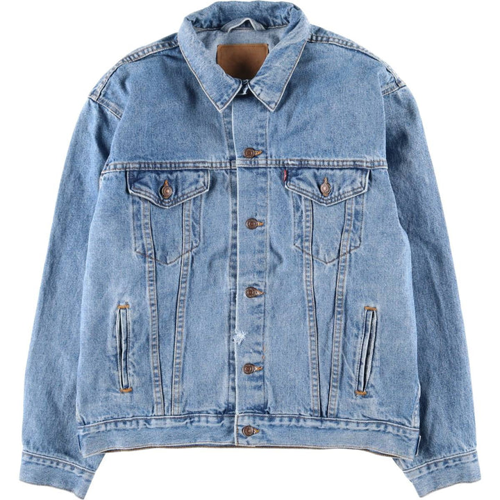 90'S Vintage Levi's Denim Jacket, Men's Size XL unclear blue type Vintage Second Hand