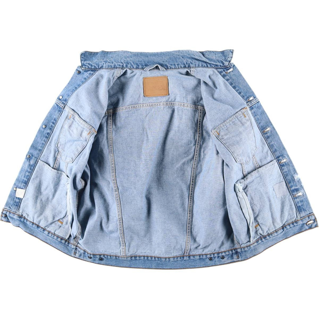 90'S Vintage Levi's Denim Jacket, Men's Size XL unclear blue type Vintage Second Hand