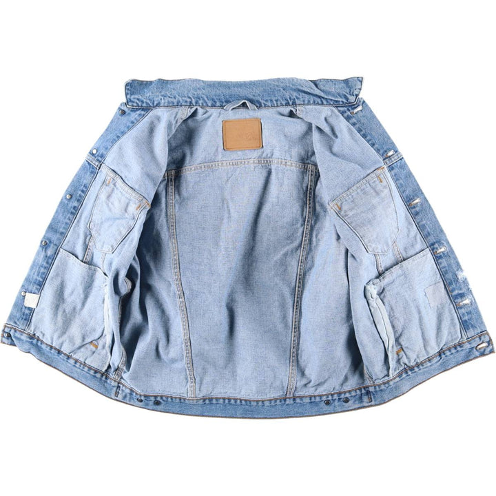 90'S Vintage Levi's Denim Jacket, Men's Size XL unclear blue type Vintage Second Hand