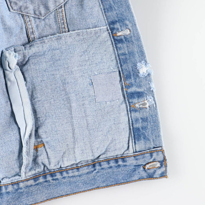 90'S Vintage Levi's Denim Jacket, Men's Size XL unclear blue type Vintage Second Hand