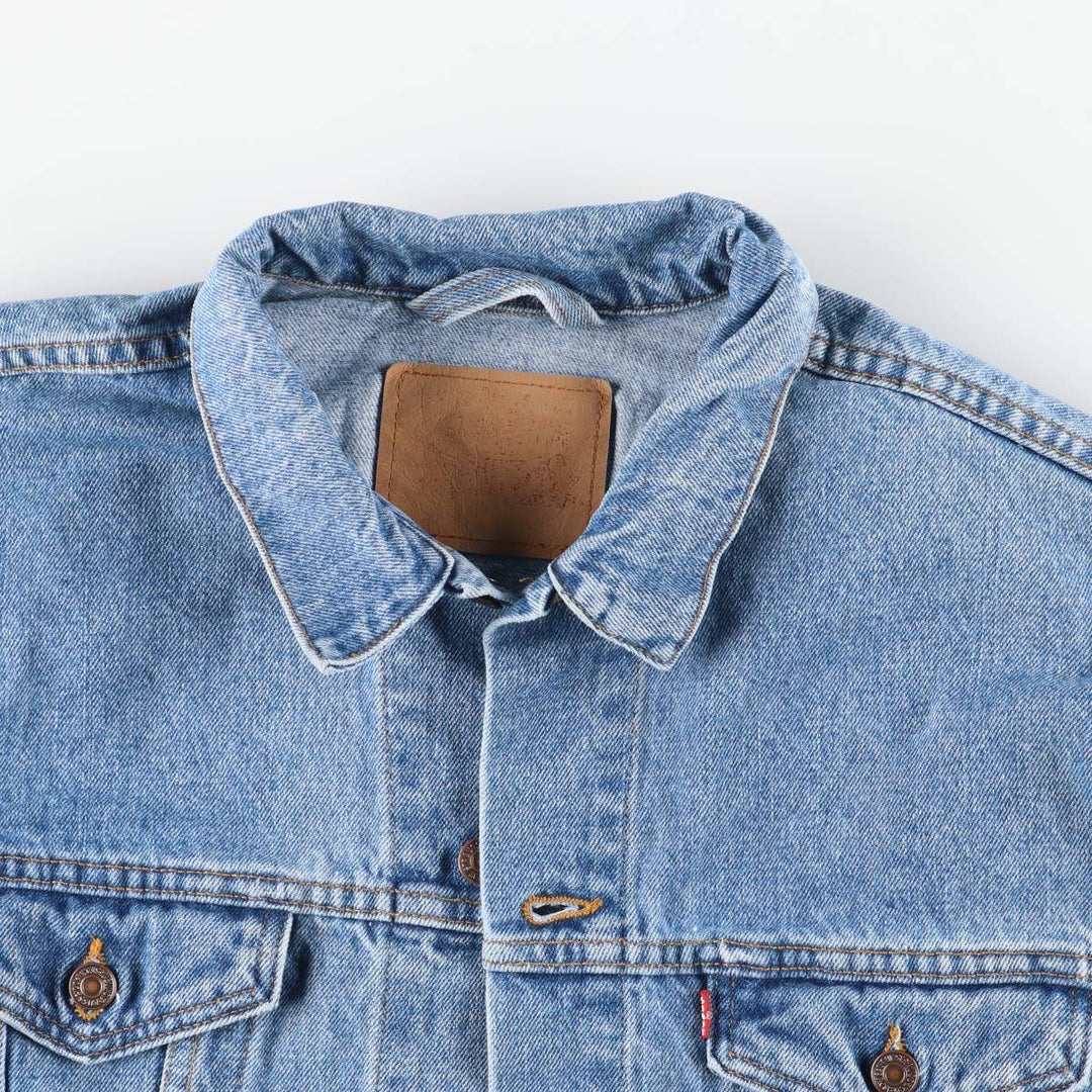 90'S Vintage Levi's Denim Jacket, Men's Size XL unclear blue type Vintage Second Hand