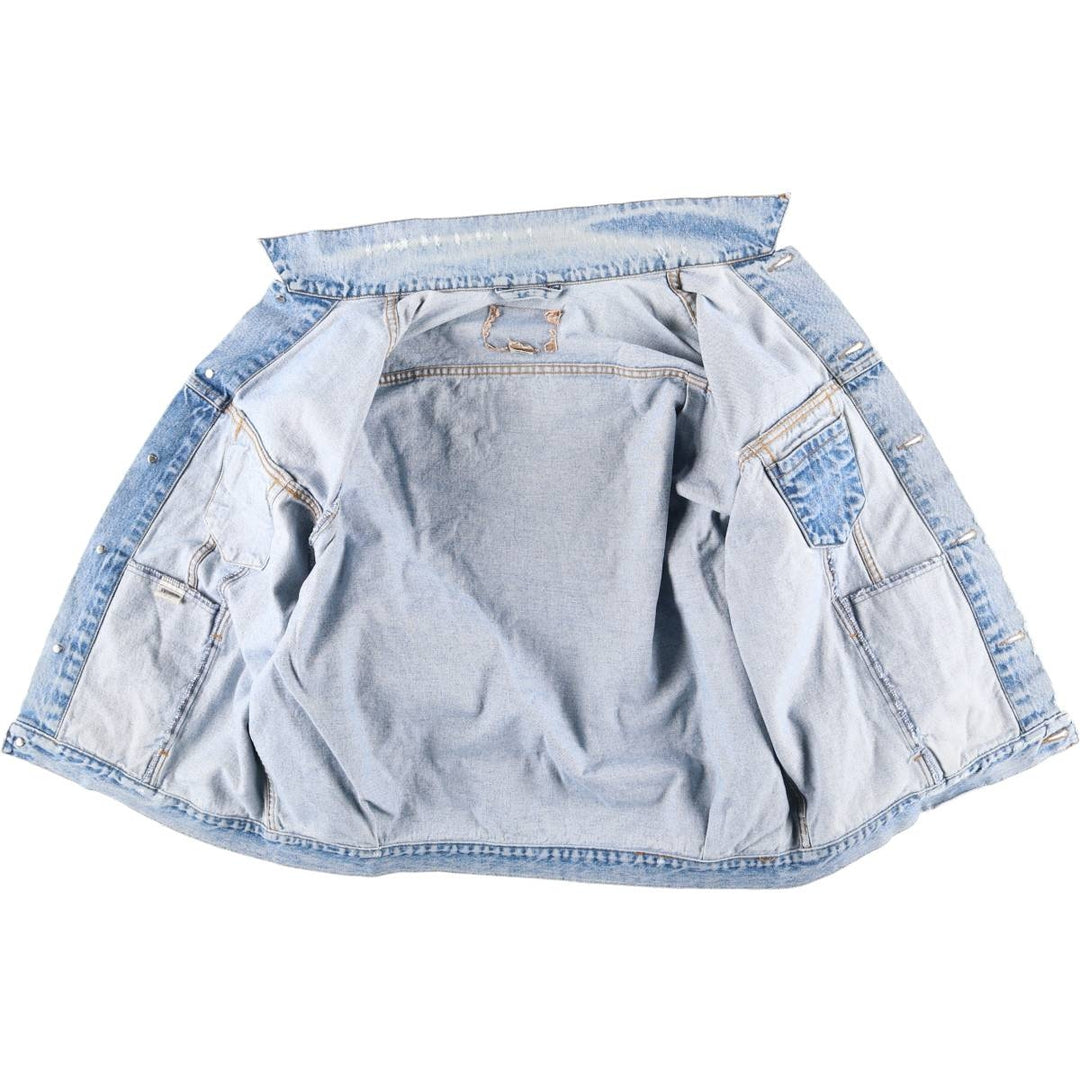 Vintage 1980'S Levi's 70511-0289 Orange Tab Denim Jacket, Men's Size XL cotton blue type Vintage Second Hand