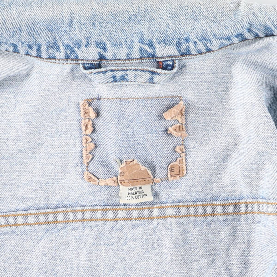 Vintage 1980'S Levi's 70511-0289 Orange Tab Denim Jacket, Men's Size XL cotton blue type Vintage Second Hand