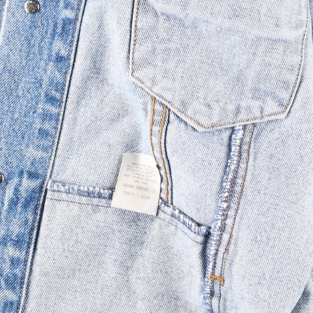 Vintage 1980'S Levi's 70511-0289 Orange Tab Denim Jacket, Men's Size XL cotton blue type Vintage Second Hand