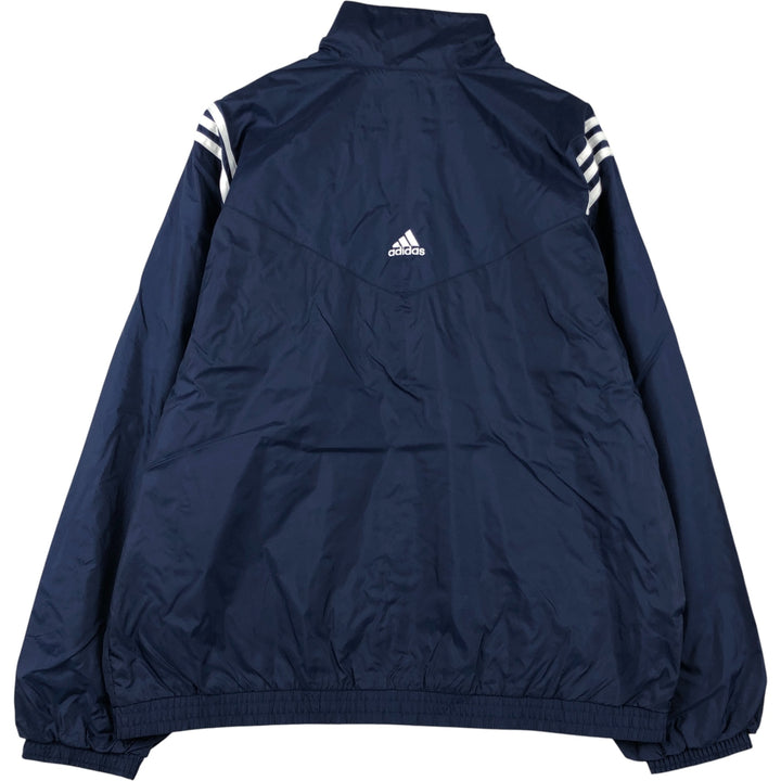 90s~00'S Adidas nylon jacket, men's XL size Nylon navy blue type Vintage Second Hand