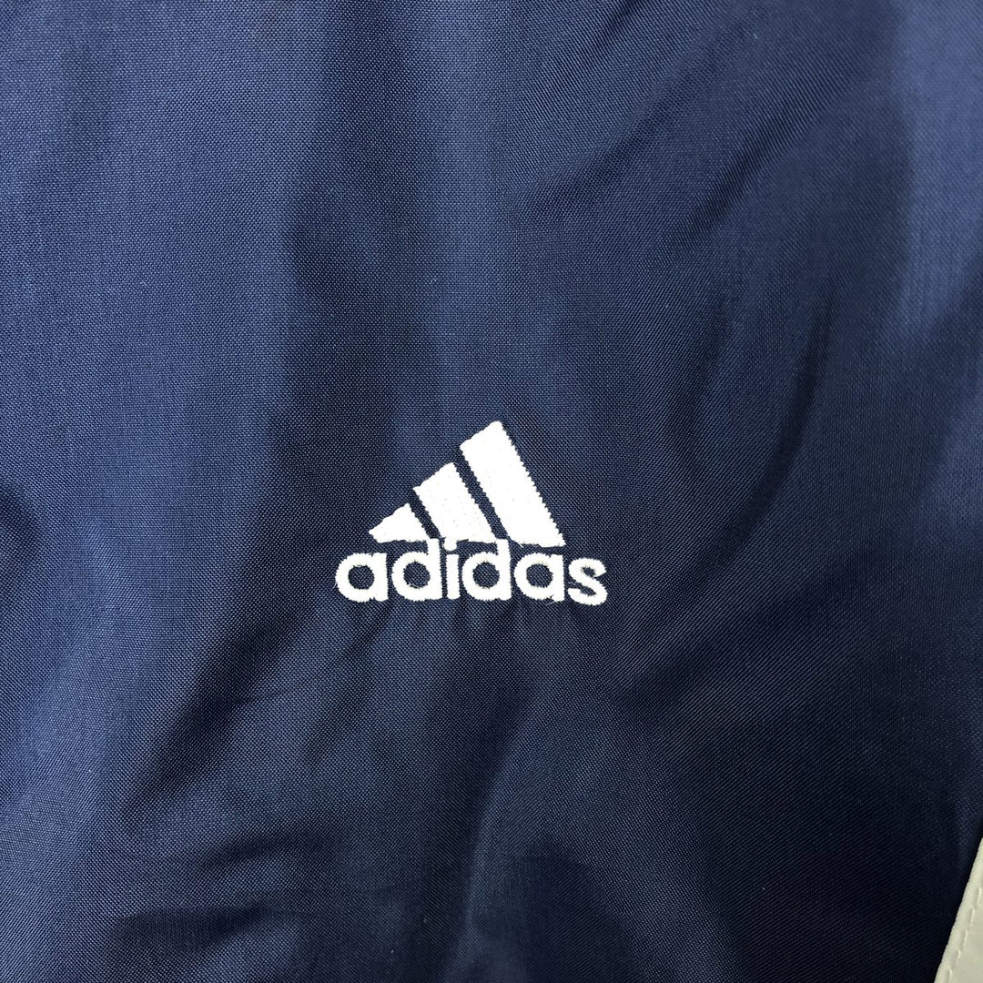 90s~00'S Adidas nylon jacket, men's XL size Nylon navy blue type Vintage Second Hand
