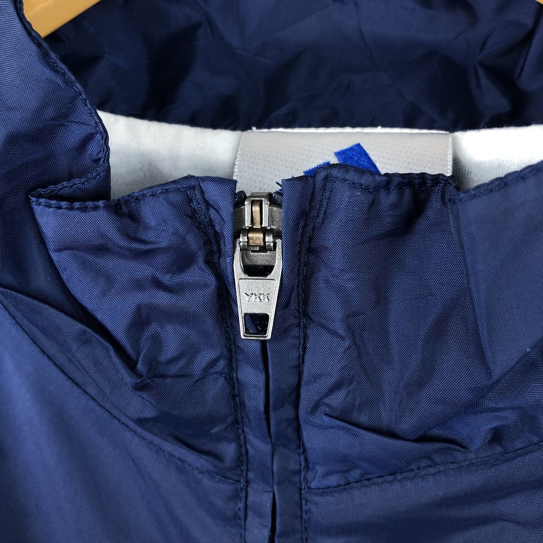 90s~00'S Adidas nylon jacket, men's XL size Nylon navy blue type Vintage Second Hand