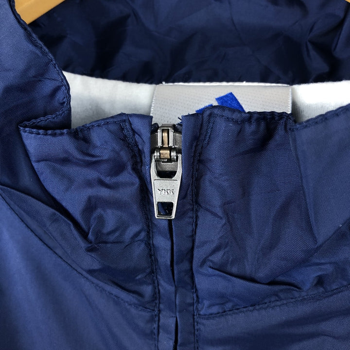90s~00'S Adidas nylon jacket, men's XL size Nylon navy blue type Vintage Second Hand
