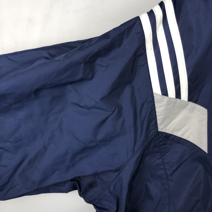 90s~00'S Adidas nylon jacket, men's XL size Nylon navy blue type Vintage Second Hand