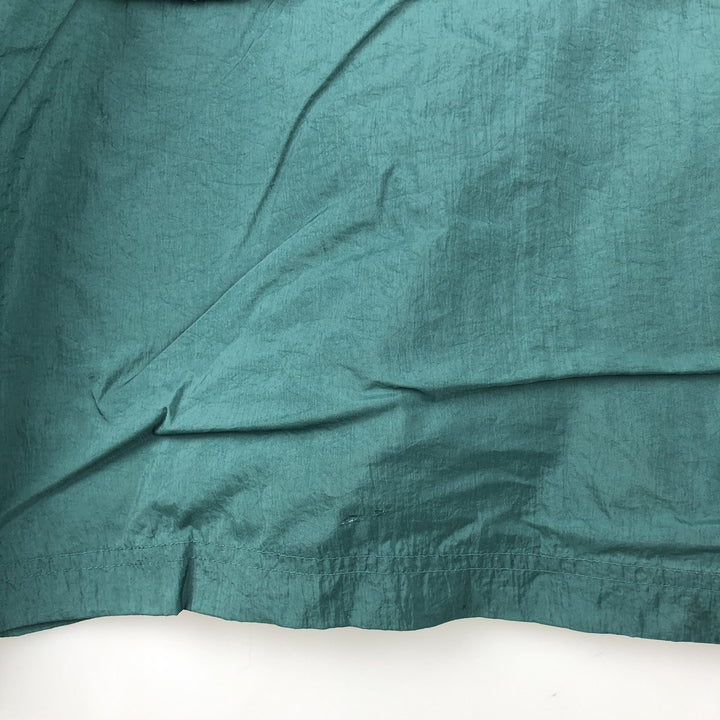 90'S Reebok Back Logo Nylon Jacket Men's Size L Vintage Nylon dark green Vintage Second Hand