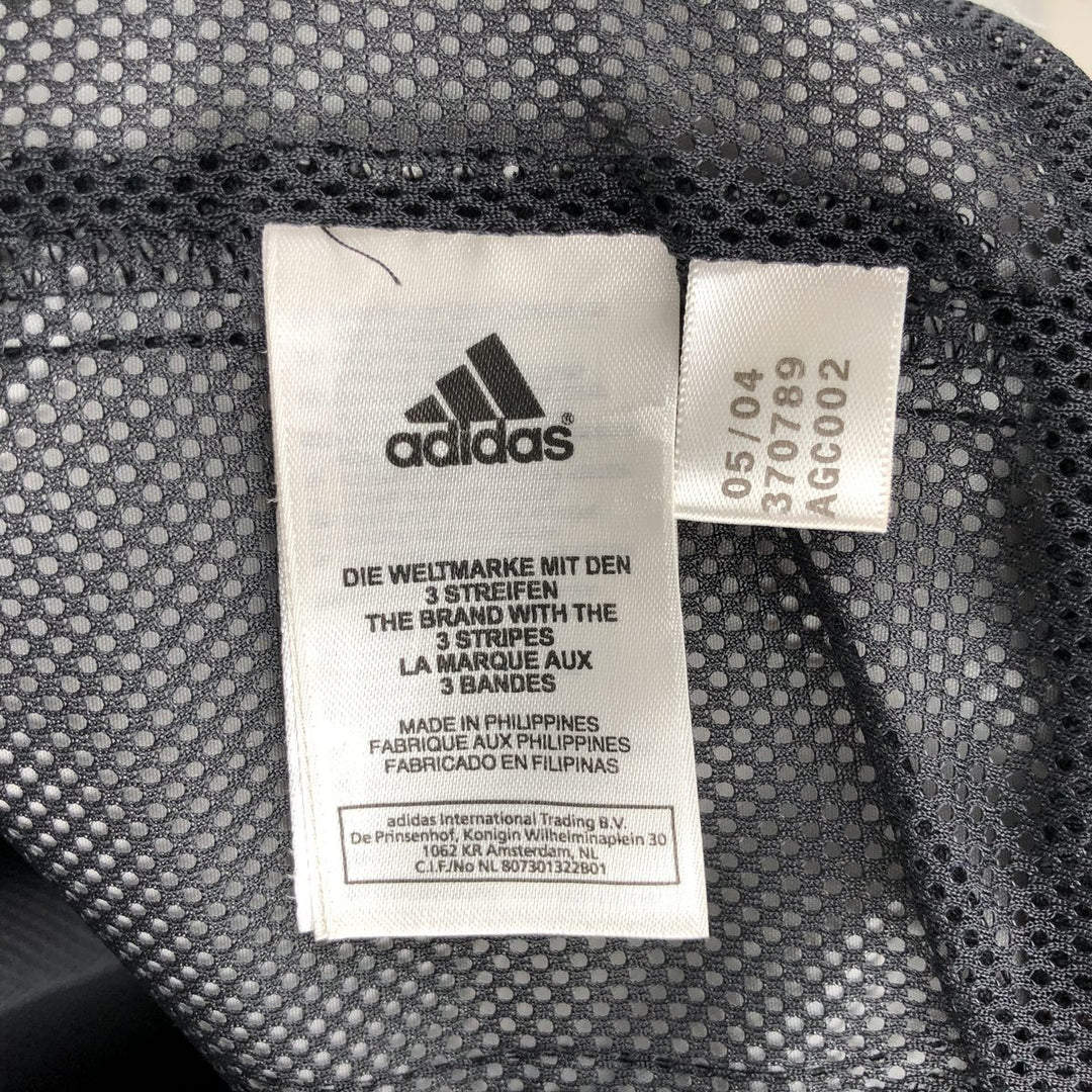 00'S adidas windbreaker men's XL size polyester black type Vintage Second Hand