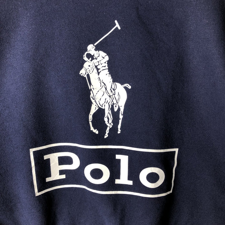 Ralph Lauren POLO RALPH LAUREN Big Pony Logo Sweatshirt, Women's Size M unclear navy blue type Vintage Second Hand
