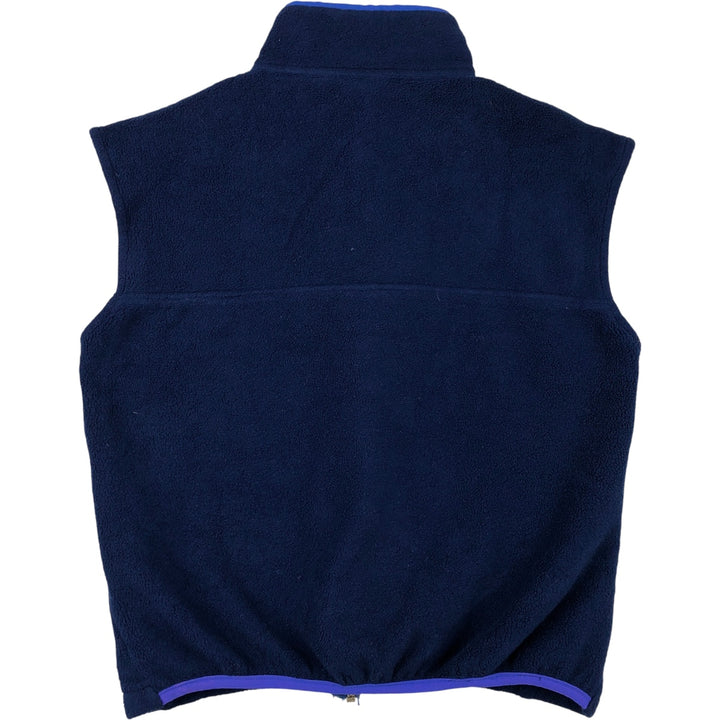 1990'S Vintage LL Bean Fleece Vest, Women's Size Medium unclear navy blue type Vintage Second Hand