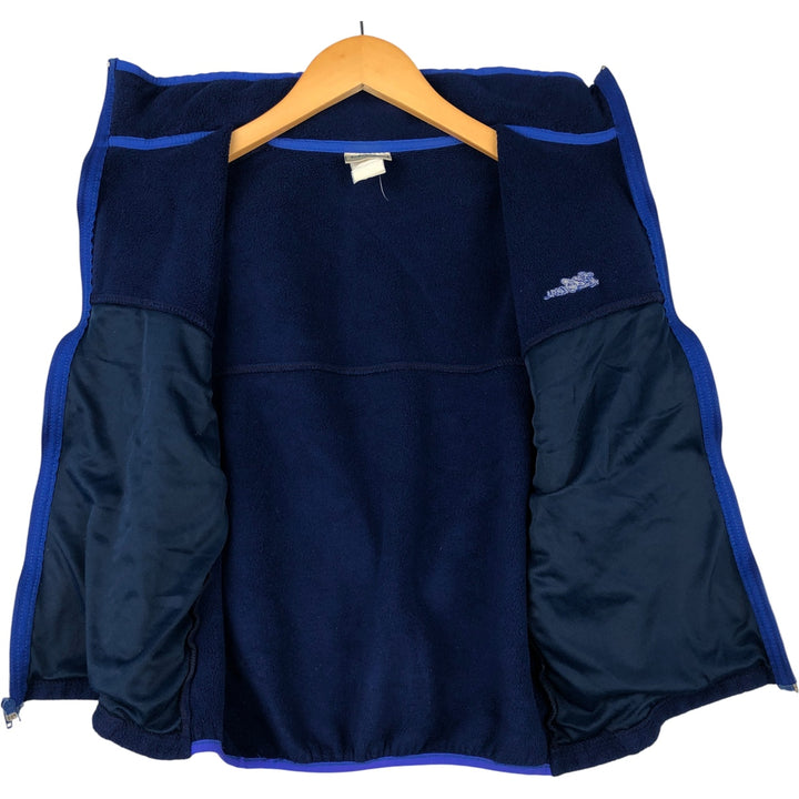 1990'S Vintage LL Bean Fleece Vest, Women's Size Medium unclear navy blue type Vintage Second Hand