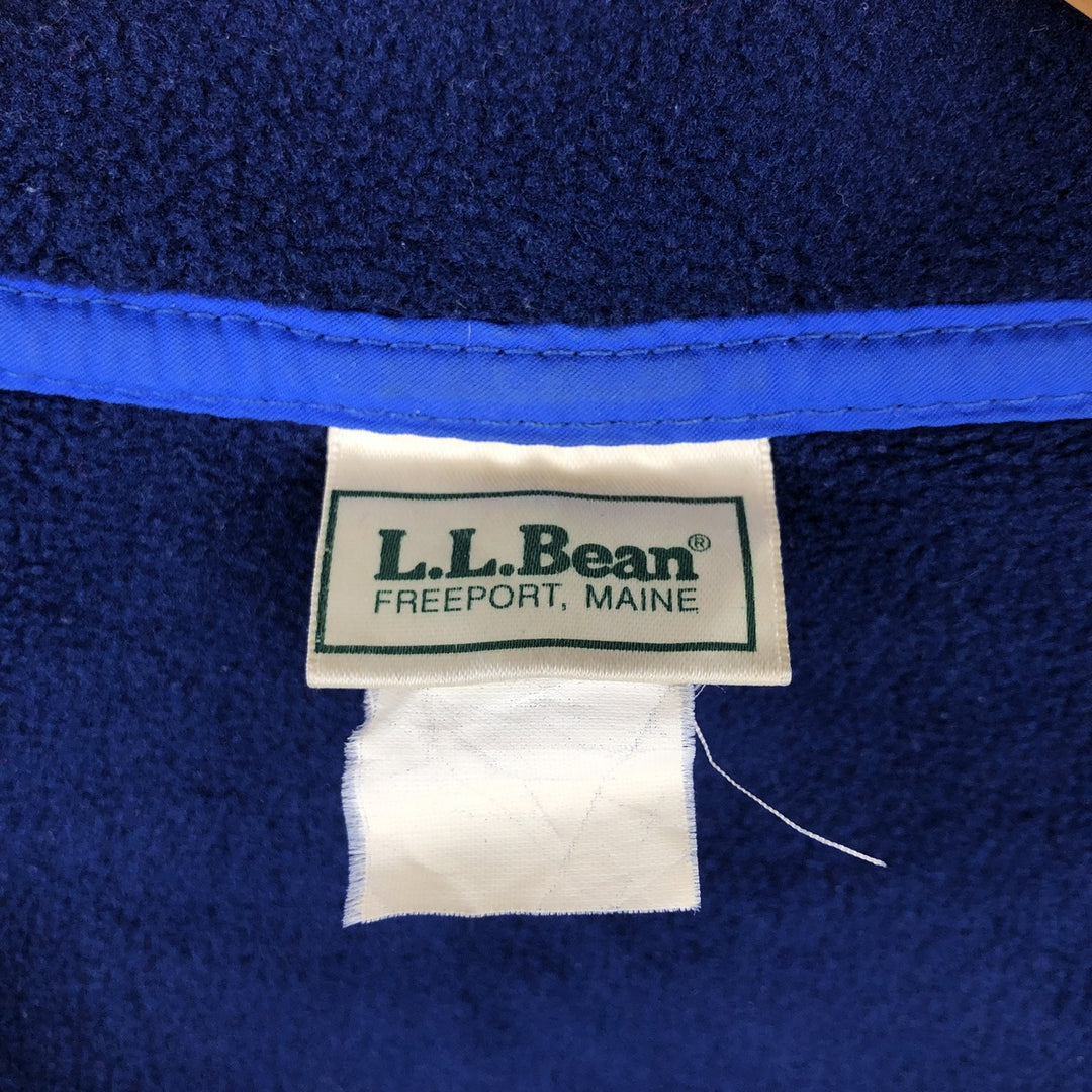 1990'S Vintage LL Bean Fleece Vest, Women's Size Medium unclear navy blue type Vintage Second Hand