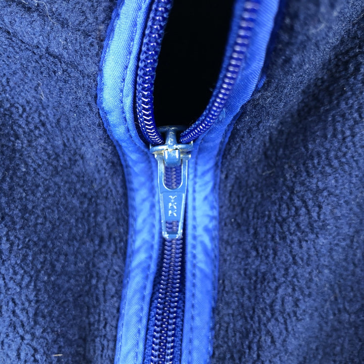 1990'S Vintage LL Bean Fleece Vest, Women's Size Medium unclear navy blue type Vintage Second Hand
