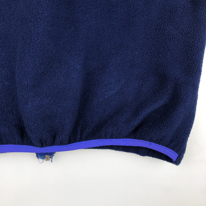 1990'S Vintage LL Bean Fleece Vest, Women's Size Medium unclear navy blue type Vintage Second Hand