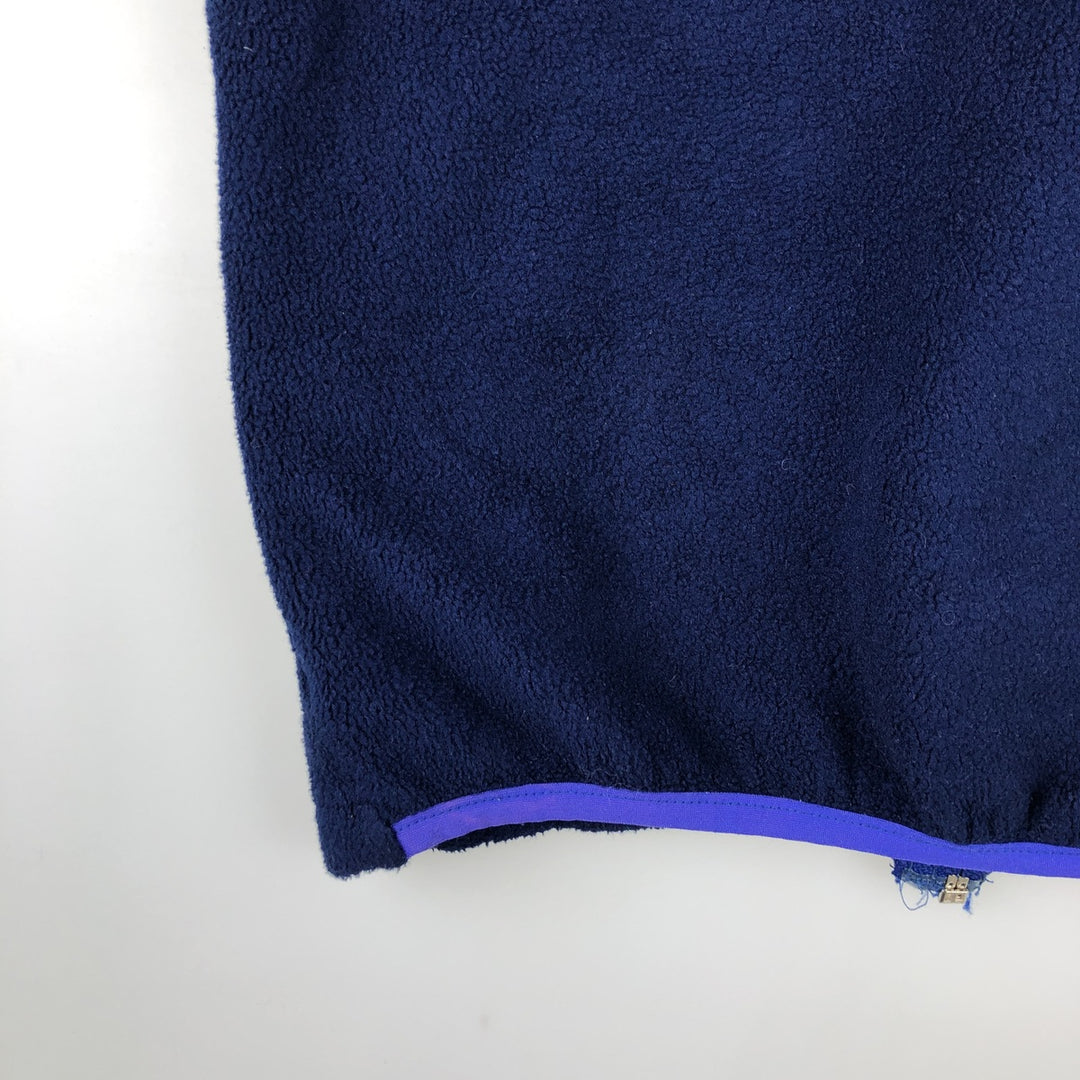 1990'S Vintage LL Bean Fleece Vest, Women's Size Medium unclear navy blue type Vintage Second Hand