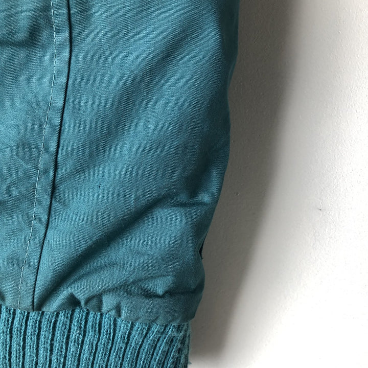 1970'S WOOLRICH shawl collar reversible padded vest, made in the USA, women's size L polyester green type Vintage Second Hand