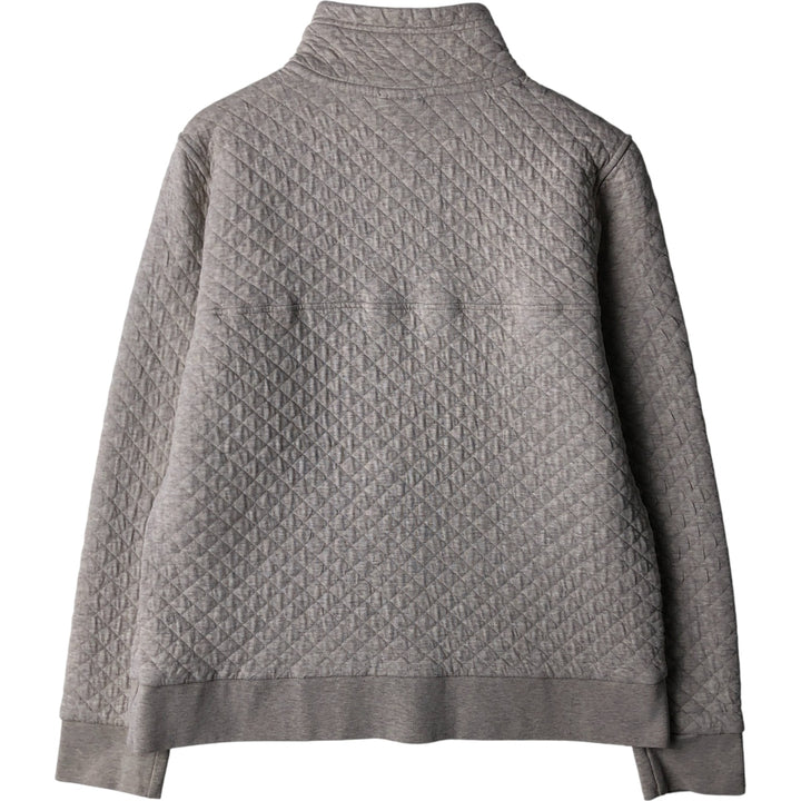 Patagonia Organic Cotton Diamond Quilt Half-Snap Sweatshirt, Women's Size L cotton gray type Vintage Second Hand