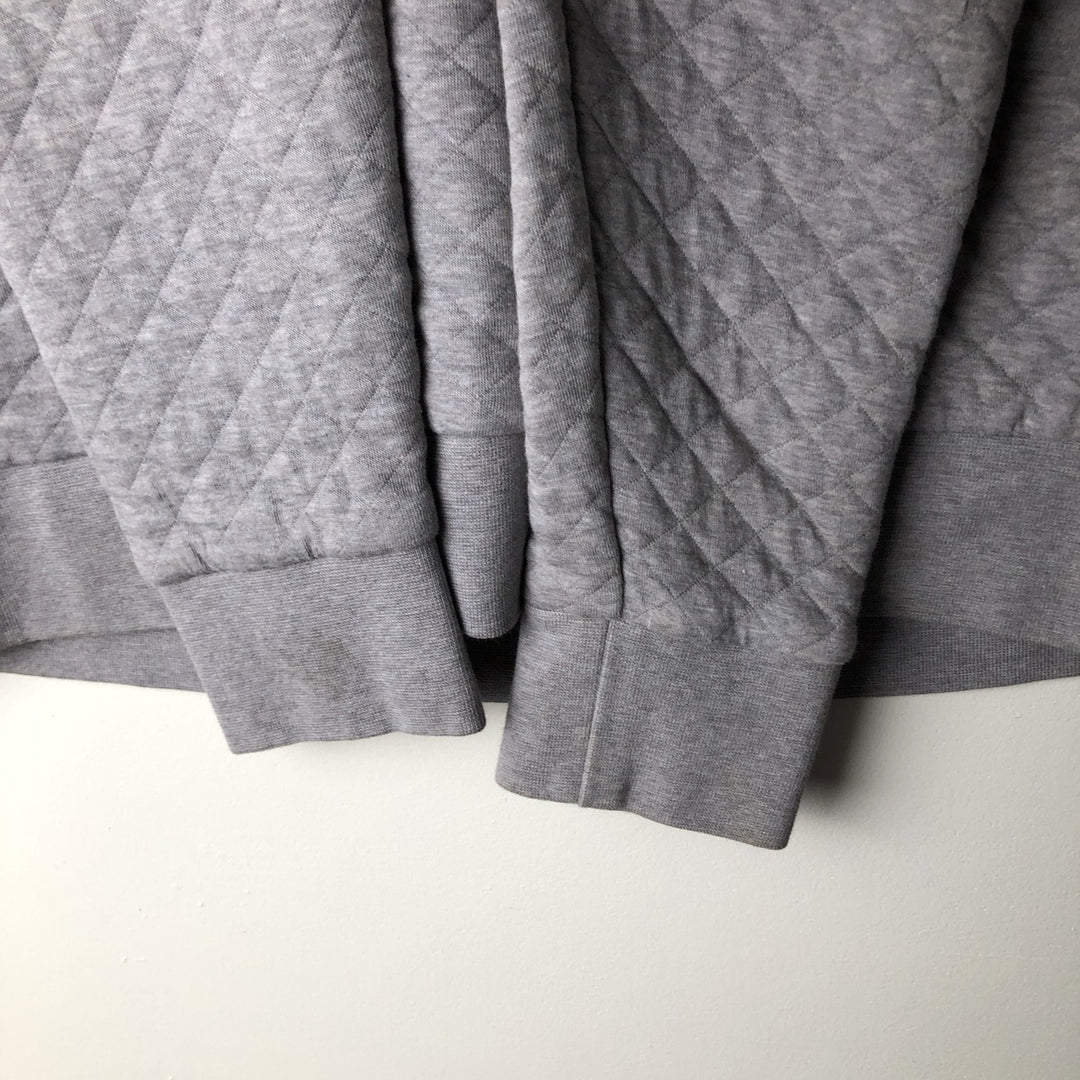 Patagonia Organic Cotton Diamond Quilt Half-Snap Sweatshirt, Women's Size Small cotton gray type Vintage Second Hand
