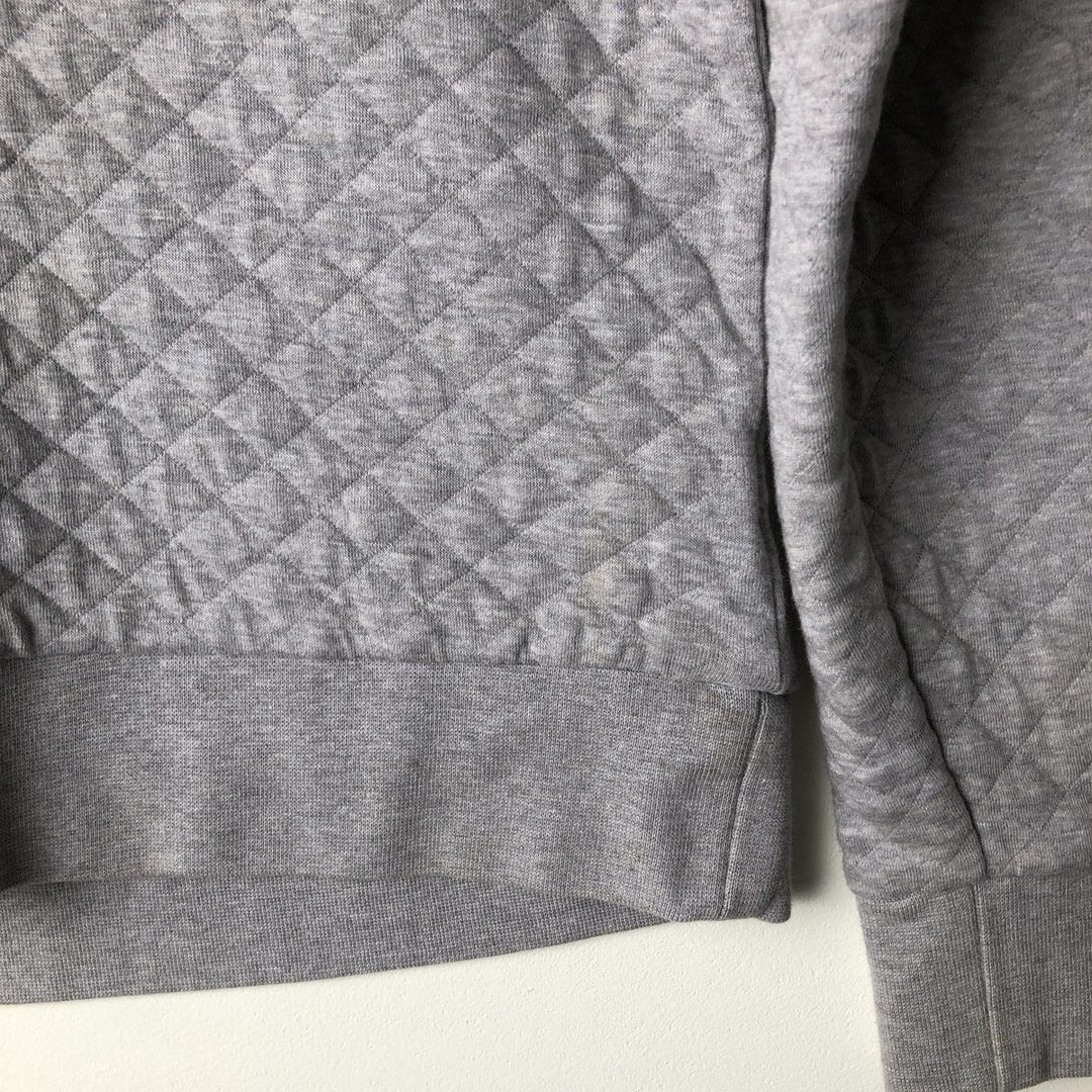 Patagonia Organic Cotton Diamond Quilt Half-Snap Sweatshirt, Women's Size Small cotton gray type Vintage Second Hand