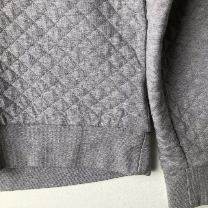 Patagonia Organic Cotton Diamond Quilt Half-Snap Sweatshirt, Women's Size Small cotton gray type Vintage Second Hand