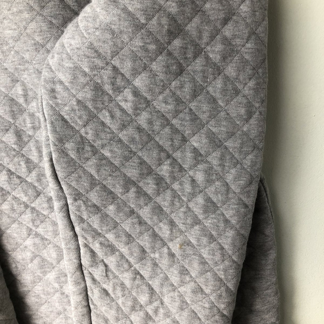 Patagonia Organic Cotton Diamond Quilt Half-Snap Sweatshirt, Women's Size Small cotton gray type Vintage Second Hand
