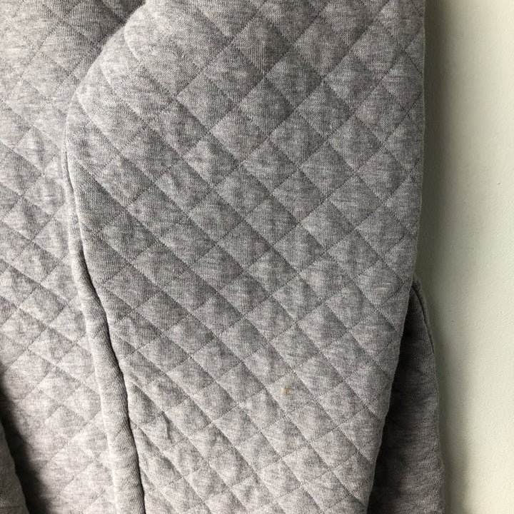 Patagonia Organic Cotton Diamond Quilt Half-Snap Sweatshirt, Women's Size Small cotton gray type Vintage Second Hand