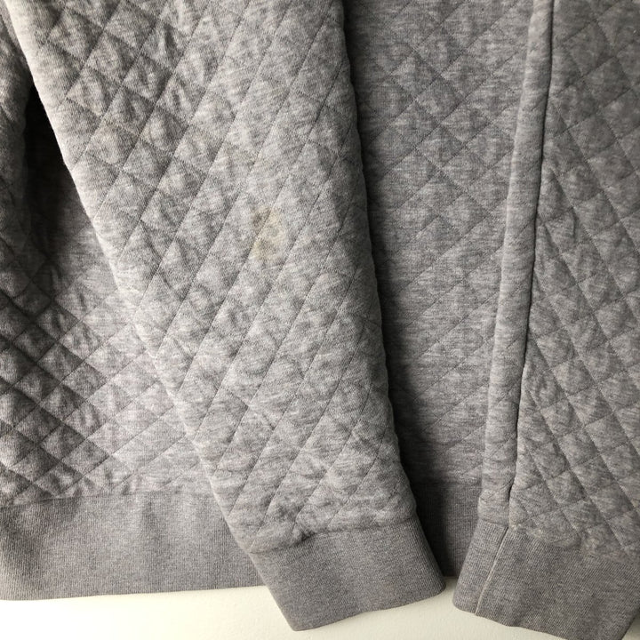 Patagonia Organic Cotton Diamond Quilt Half-Snap Sweatshirt, Women's Size Small cotton gray type Vintage Second Hand