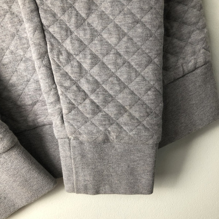 Patagonia Organic Cotton Diamond Quilt Half-Snap Sweatshirt, Women's Size Small cotton gray type Vintage Second Hand